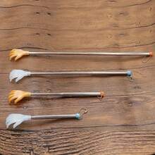 1 pieza Rascador de espalda extensible, masajeador de garra compacto y portátil, bastón de masaje manual