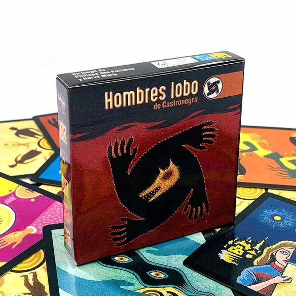 Juego de cartas Castronegro Werewolf Hidden Role Party, juego de cartas en español con engaño y deducción