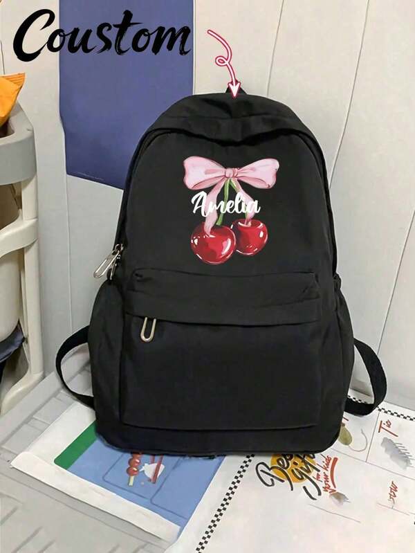 1 pièce Sac à dos personnalisé avec nom, sac à dos animal de dessin animé, sac d'école avec nom personnalisé, sac d'école, sac de rangement scolaire, sac de rangement de papeterie, fournitures scolaires, fournitures de maternelle, sac à dos de dessin animé, cadeau, cadeau d'anniversaire, cadeau de rentrée scolaire