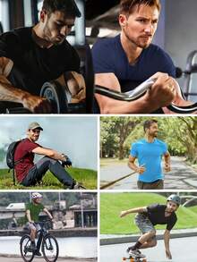 2025 Spring/Summer Black Compression Athletic Pants For Men: Stretchy, Moisture-Wicking, Tight-Fitting, Suitable For All Seasons, Running, Basketball, Gym, Outdoor Sports - Black - View 5