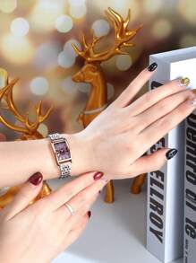 1pc Women's Casual Versatile Fashion Quartz Watch, Suitable For Daily Wear