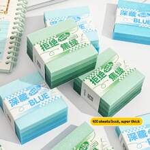 1 Pearlescent Gradient Transparent Sticky Note Student Note Paper Key Mark Note-Taking Special Waterproof Sticky Quick-Drying Highly Attractive Office Note - Multicolor - View 12