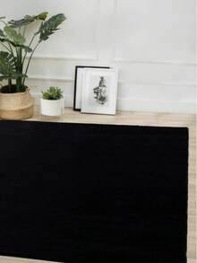 Jassrug Rabbit 30 Mm Fur Carpet – 120x180 Cm – 100% Polyester – Made In Turkey - Black - View 3