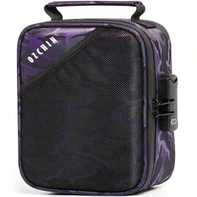 OZCHIN Smell Proof Bag With Combination Lock 95" X 6" X 35" File Organizer Case Container Medicine Lock Travel Storage Case Safe Bag For Documents And Valuables Storage