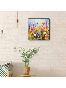 1 件 5D 彩色花卉设计钻石画套件、花卉艺术工艺礼品、DIY 钻石画、十字绣马赛克手工艺术礼品，适用于家居装饰（11.8 英寸 * 11.8 英寸）