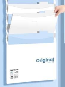 1pc Back To School 6-Layer Hanging File Folder, High-Quality Simple Design, Large Capacity Office Supplies Organizer Bag, Student Use