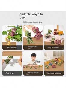 1/3/5件恐龙动物模型（款式随机不重复）恐龙咬手指玩具新奇模型动物恐龙摆件展示挂件饰品1/3/5件恐龙动物模型（带咬手指功能）款式随机，精致小巧，材质耐用，恐龙造型多样 - 彩色 - 查看 10