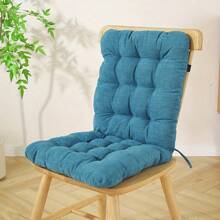 1 件加厚舒适椅垫，现代风格，涤纶面料，办公室和客厅多用途，纯色，家居装饰
