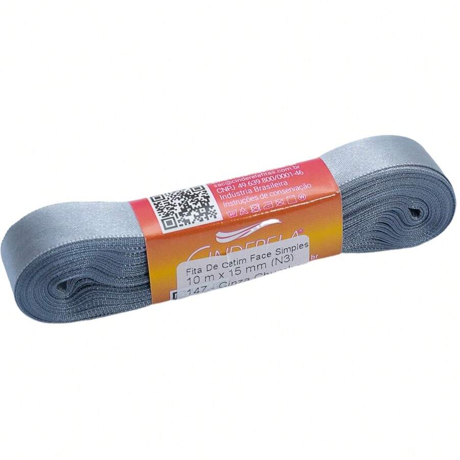 Satin Ribbon 15mm 10 Meters  Bows And Crafts - 147 鉛灰色 - 查看 1
