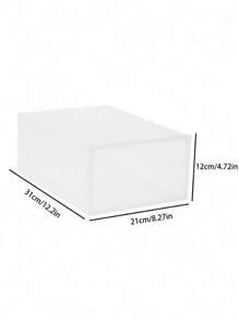 1/4/8 Cajas para zapatos, estanterías para zapatos, apilables, individualmente desmontables, transparentes para el hogar, estilo cajón, caja de almacenamiento de plástico con tapa antipolvo