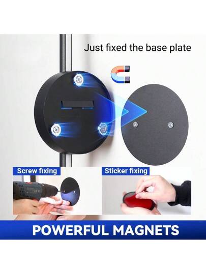 Piece 50/80cm USB Charging 4400mAh Remote Control LED Iron Wand Verlichting Removable Wireless Zwart Bedside Lamp Bedroom Living Room Restaurant Corridor Hallway TV Background Interior Fixture view 6