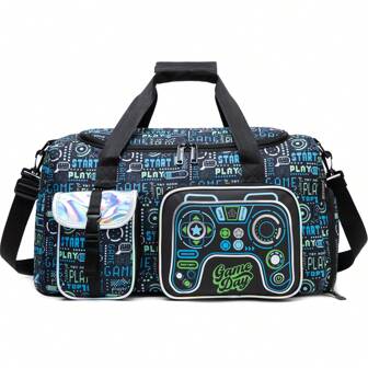 儿童旅行包 男童旅行包 男童过夜包 男童舞蹈包 男童周末旅行包 带鞋仓的健身包