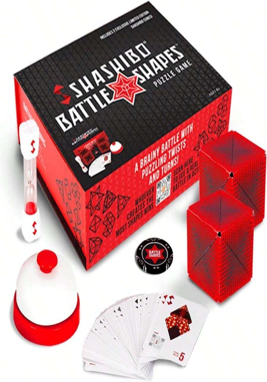 SHASHIBO Shape Shifting Box - STEM Magnetic Fidget Cube That Transforms Into Over 70 Shapes, Download Fun In Motion Toys Mobile App (Blue Planet) - Battle Shapes - 查看 1