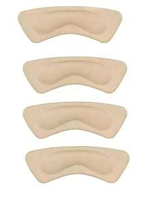 2 件加厚耐用的足跟垫 - 舒适的泡沫插入物，防止滑倒、水泡和足跟疼痛，适合全天穿着，黑色和米色泡沫垫，男女皆宜，增强鞋子的舒适度 | 足跟垫 | 高品质泡沫