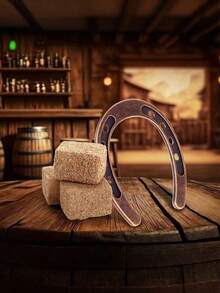 1-24 件西部主题派对装饰牛仔桌面中心装饰带迷你马蹄铁迷你干草捆装饰桌面马术派对装饰工艺品生日婚礼。 - 彩色 - 查看 4