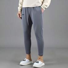 Under Armour Knit Quick-Dry Straight Loose Casual Sweatpants - Titanium Gray - View 5