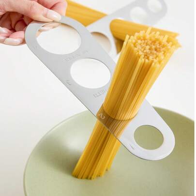 1 dụng cụ chia khẩu phần mì bằng thép không gỉ, dụng cụ đo mì bằng bạc cho nhà bếp