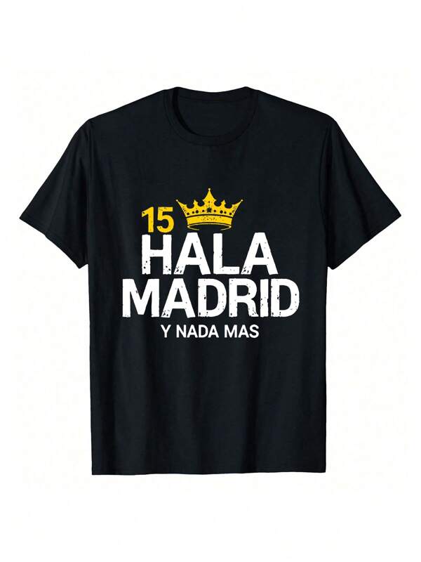 T-shirt con slogan "TALKING HEADS STOP MAKING SENSE" - T-shirt estiva casual, comoda, a maniche corte, girocollo, 100% cotone, 190 g/m²