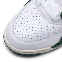 Nike Zapatillas casuales para hombre - AIR FLIGHT 89 LOW Blanco y Verde Zapatos deportivos HJ4484-102 - Blanco/Verde abeto/Blanquecino fantasma - Ver 8