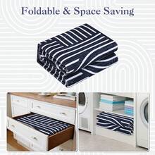 1Pcs Room Decor Modern Rainbow Stripe Geometric Rug For Living Room Bedroom Runner For Hallway Non-Slip Machine-Washable Floor Mat Foldable & Durable Home Decor Abstract Area Rug For Dining Room Dorm - Blue - View 8