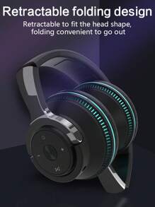 Casques d'écoute de jeu sans fil avec son surround 9D, lumières colorées, basses puissantes, réduction de bruit et microphone HD