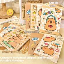 10pcs/20pcs Cute Capybara Mini Notebooks With Elastic Closure, Suitable For Office, To-Do List, Writing, Memo And Portable Mini Pocket Journals. Ideal Gifts For Valentine's Day, Easter, Christmas, Thanksgiving, Birthday, Back To School (Random Colors & Styles) - Multicolor - View 8
