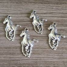 10قطع تعليقات حصان عتيق لصناعة المجوهرات الأوروبية الخرز - صنع يدوي DIY حرفي (20x14مم) - فضة قديمة - فضي عتيق - مشاهدة 6