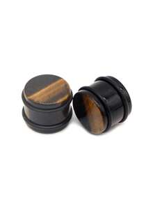 2PCS Natural Stone Ear Plugs Gauges Men Earrings Ear Flesh Tunnel Expander Ear Stretcher Body Piercing Jewelry 5mm-16mm - Ear Expander - View 9