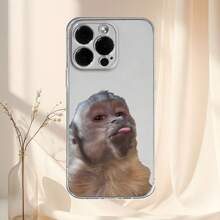 This Phone Case Features A Monkey Pattern And Is Made Of Uv-Resistant, Shockproof TPU Material. It Is Transparent And Offers Comprehensive 360-Degree Protection. This Case Makes An Excellent Gift For Both Boys And Girls, Compatible With Various  Models Including 16, 15, 14, 13, 12, 11, And