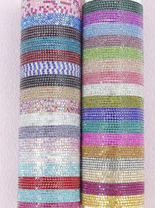 20/50 件随机颜色弹性水晶手镯，适合节日派对、女孩生日礼物和最好的朋友