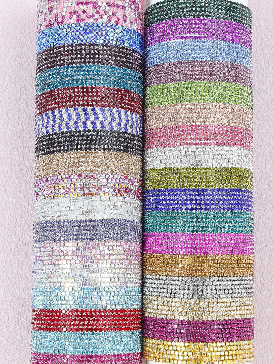 20/50 件随机颜色弹性水晶手镯，适合节日派对、女孩生日礼物和最好的朋友