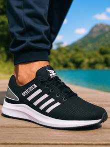 Cheap Men's Women's Casual Sports Shoes Comfortable Soft Gym Shoes Everyday Outdoor Gym And Fitness Shoes - 黑色 - 查看 4
