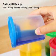 8件套防溢画笔，涂鸦画笔，调色杯，色彩混合感官游戏用品，科学实验工具，适合作为感恩节、圣诞节、生日礼物和返校礼物 - 彩色 - 查看 5