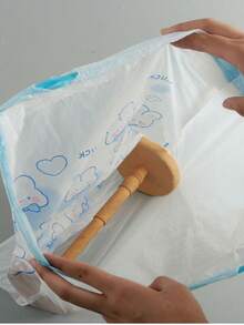 1 卷（约 65 件-75 件）随机可爱兔子抽绳垃圾袋，加厚厨房印花垃圾袋，100 个 - 彩色 - 查看 7