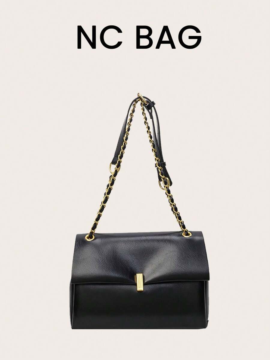 Dieser Jahr modische Shopper mit großer Kapazität, personalisierte minimalistische Unterarmtasche, neue Ketten-Schulter-Umhängetasche für den Berufsalltag