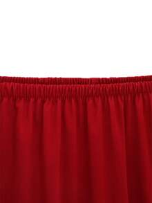 4/6 pezzi Coprisedia in seta di latte rossa, copri divano elastici anti-polvere e anti-sporco per soggiorno, hotel, ristorante, cucina, decorazione per la casa, adatti per tutte le stagioni, copridivano natalizio, decorazione natalizia