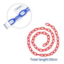 10pcs/Pack Colorful Acrylic Chain, DIY Jewelry Accessories, Necklace Chain, Eyeglasses Chain, Mask Chain - Multicolor - View 10