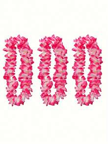 Large Hawaiian Beach Leaf Wreath - Suitable For Summer Parties And Events, Fabric Material, No Power Required - Multicolor - View 7
