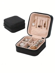 1個/6個/12個裝珠寶收納盒，珠寶盒批發，女士珠寶盒，小型珠寶盒，珠寶收納盒，戒指、耳環、項鍊等。便攜旅行拉鍊收納盒分類，家居裝飾，新年禮物，送給她的禮物，節日/聖誕禮物，珠寶盒夏季必備女士收納整理盒禮物返校旅行 - 彩色 - 查看 19