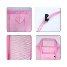 1 件大容量速干防水网状背包，女士高品质户外运动装备收纳袋，旅行露营洗漱用品和衣物收纳袋，多功能学生背包