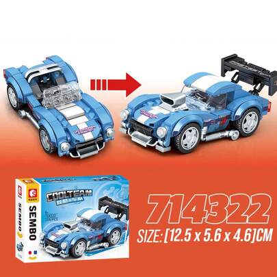 SEMBO-Blocos de construção de carros esportivos para crianças, modelo carrinhos brinquedo de montar 236 peças