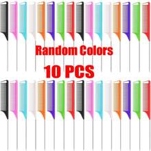 Random Professional Point-Tailed Comb Pin-Tailed Comb Rat-Tailed Comb Parting Comb Stainless Steel Tail Comb Anti-Static Hairbrush: Multi-Functional Comb For Normal Hair For Combing Out Tangles Hair Styling Candy Colours, Ideal For Hairdressers, Salons And Home Use