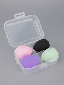 4pcs/Set Makeup Sponge Applicator, Non-Latex Drifting Bottle Powder Puff, Dry & Wet Dual-Use Makeup Sponge - Multicolor - View 8