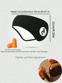 Sleep Noise Blocking Earmuffs And Adjustable Eye Mask Set - Soundproof Earplugs And Elastic Travel Nap Eye Mask, Suitable For Bedroom, Office, School, Relieve Insomnia (Black/Pink/Gray) - Back To School Supplies, Ideal Gift For Men And Women, Christmas And Halloween Sleep Mask - Multicolor - View 6