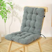 1 件加厚舒适椅垫，现代风格，涤纶面料，办公室和客厅多用途，纯色，家居装饰
