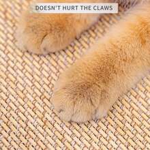 Protecteur de canapé anti-griffures pour chat avec agrafes | Tapis à gratter en sisal durable | Empêche le glissement en toute sécurité | Pour les canapés en tissu/