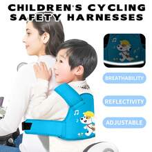 Electric Motorcycle Kids Safety Belt Riding Harness Strap For Riding Electric Scooter, Baby Anti-Fall Protective Belt - Green - View 1