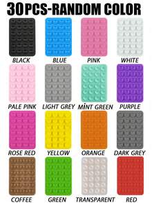 3/4 件硅胶手机粘性手柄,防滑硅胶粘性手机支架粘性手机壳支架免提手机配件支架用于自拍和视频,1/2/5/10/50/100 件,多功能手机配件,适合所有型号 - 彩色 - 查看 85