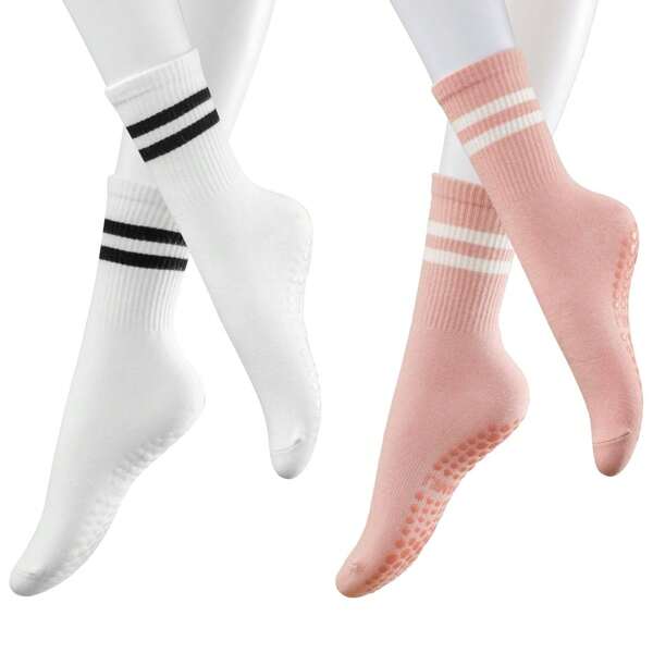 Women's Pilates Socks With Grip, Non-Slip For Yoga And Barre