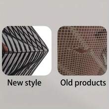 1 Stück schwere magnetische Fliegengittertür, faltbar, Mesh mit kleinen Löchern gegen Mücken, stabil und fällt nicht herunter, Mesh-Material, moderner minimalistischer Stil, schwarzer Vorhang, belüftend und insektenabweisend, geeignet für den täglichen Hausgebrauch und zum Mückenschutz im Sommer